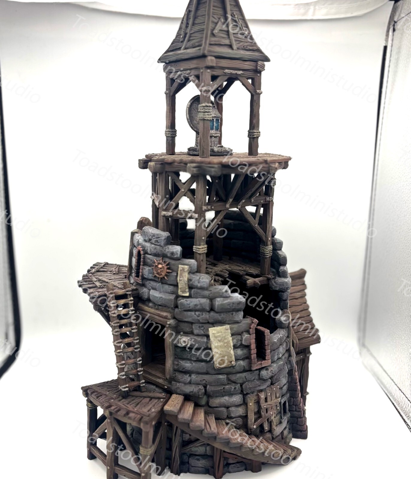 PAINTED Old Lighthouse Hexengarde 2 - Warhammer Mordheim D&D Old World Terrain