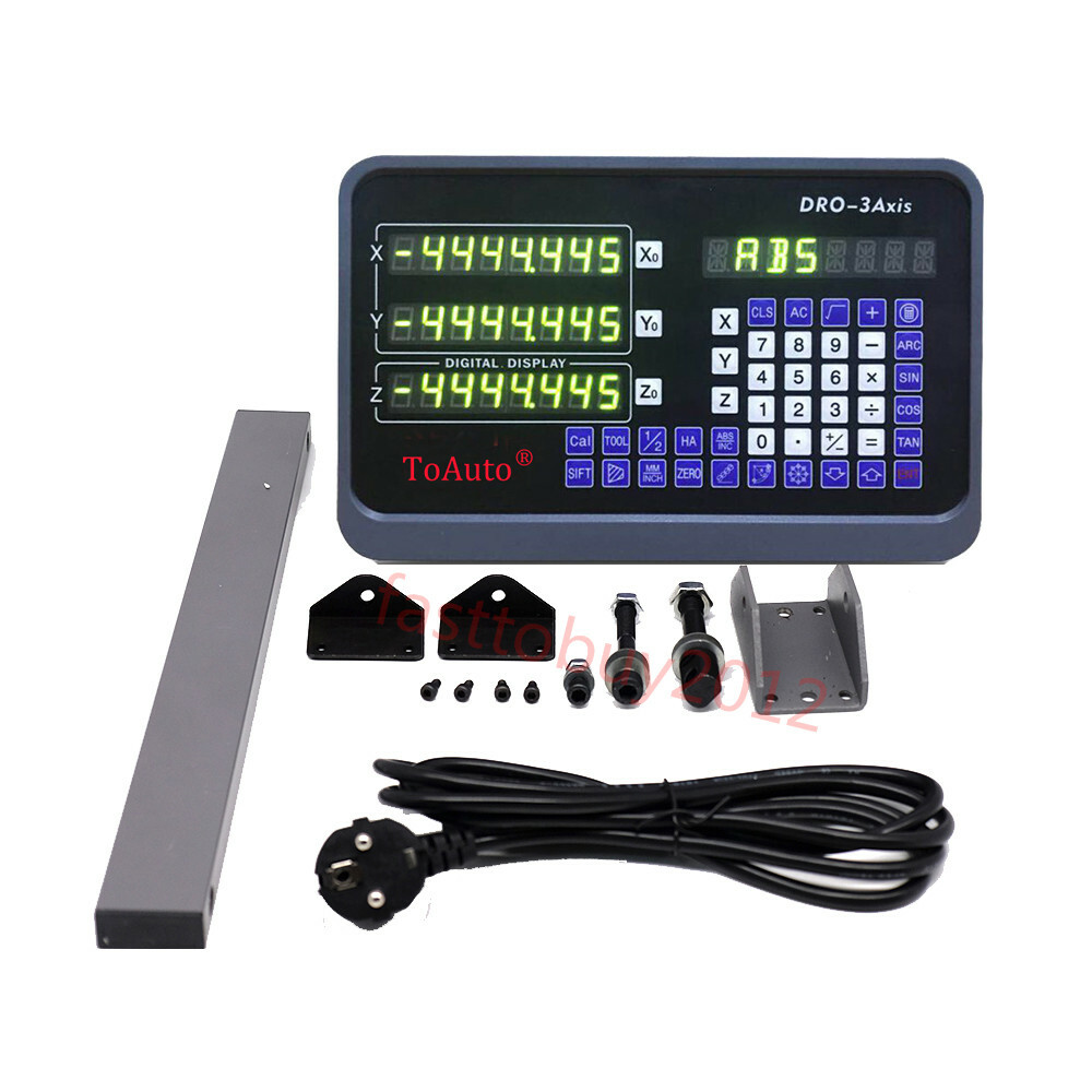 350*450*950mm Linear Scale + DRO 3 Axis Digital Readout Milling Machine Center