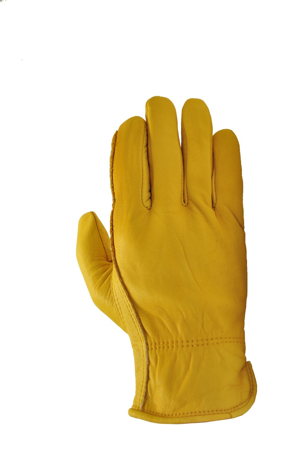 G & F 6203 Premium Grain Cowhide Leather Gloves, Reinforced Patch Palm, 3 Pair