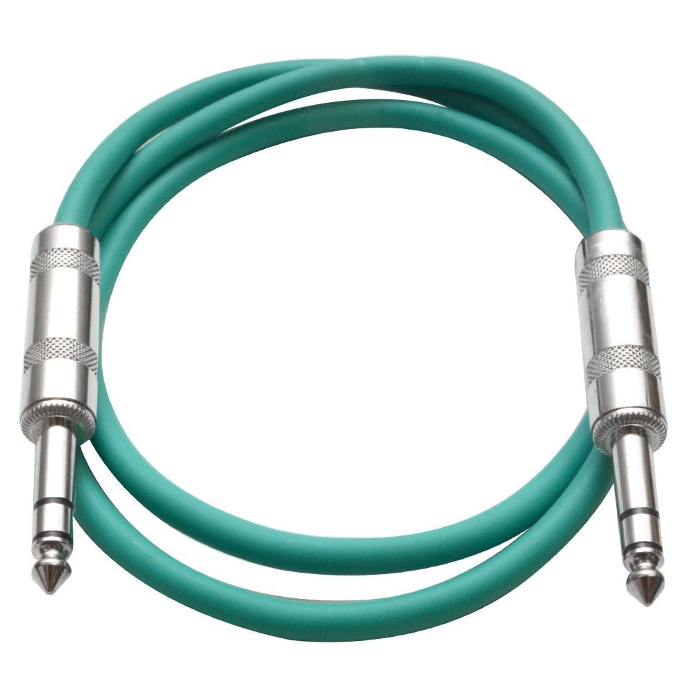 SATRX2 Green 2 Foot TRS Patch Cable