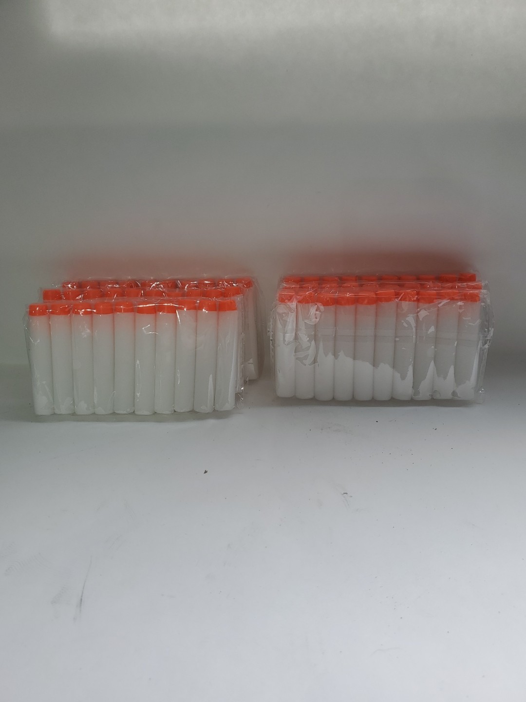 NERF White Modulus/Rebelle (60) Total Lot Foam Darts Projectiles Red Tips