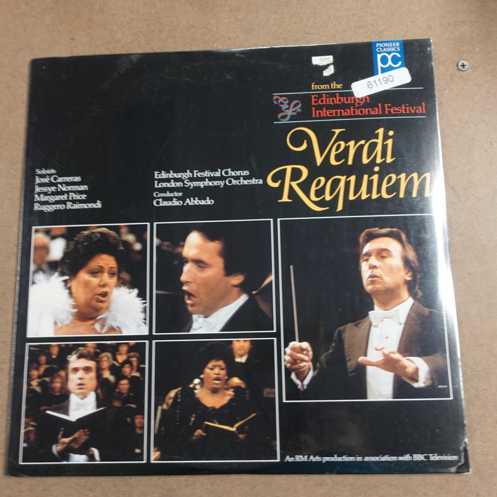 NEW SEALED Verdi Requiem London Symphony Orchestra Laserdisc Ld Movie