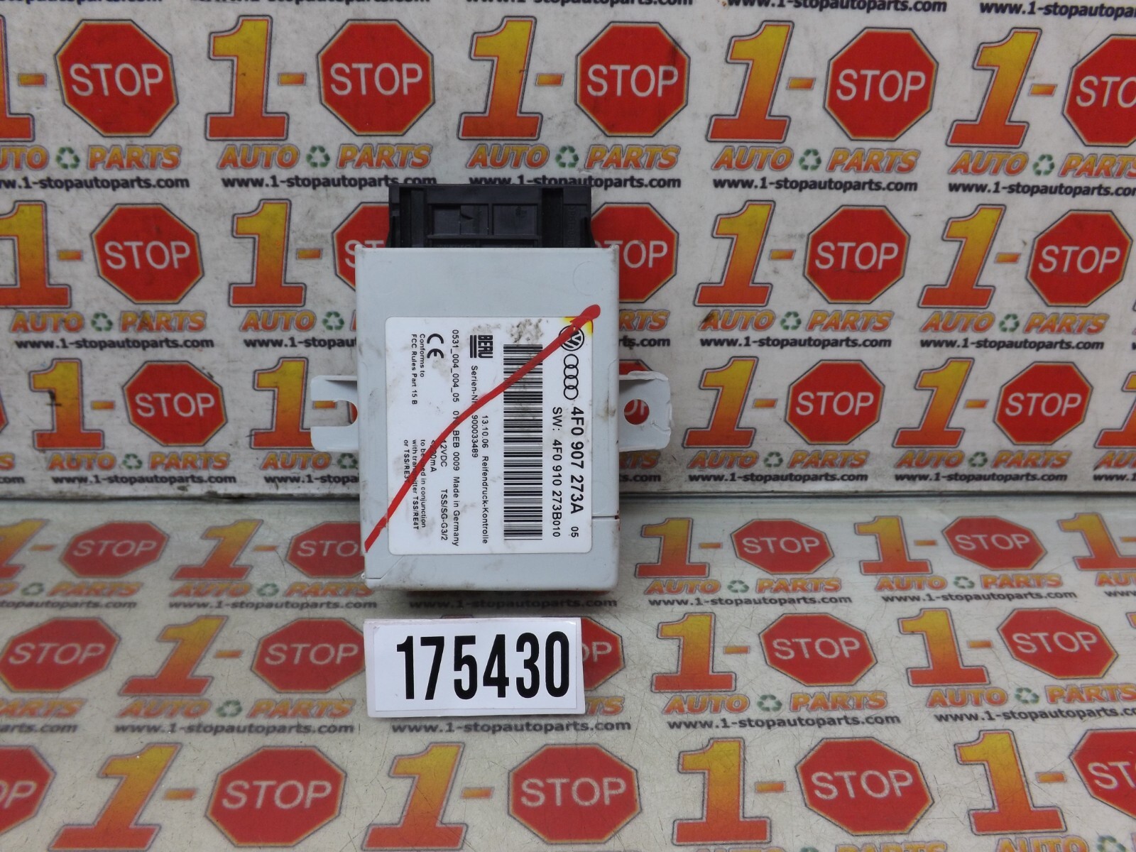 2007-2015 AUDI Q7 TIRE PRESSURE MONITOR TPMS CONTROL MODULE 4F0907273A OEM