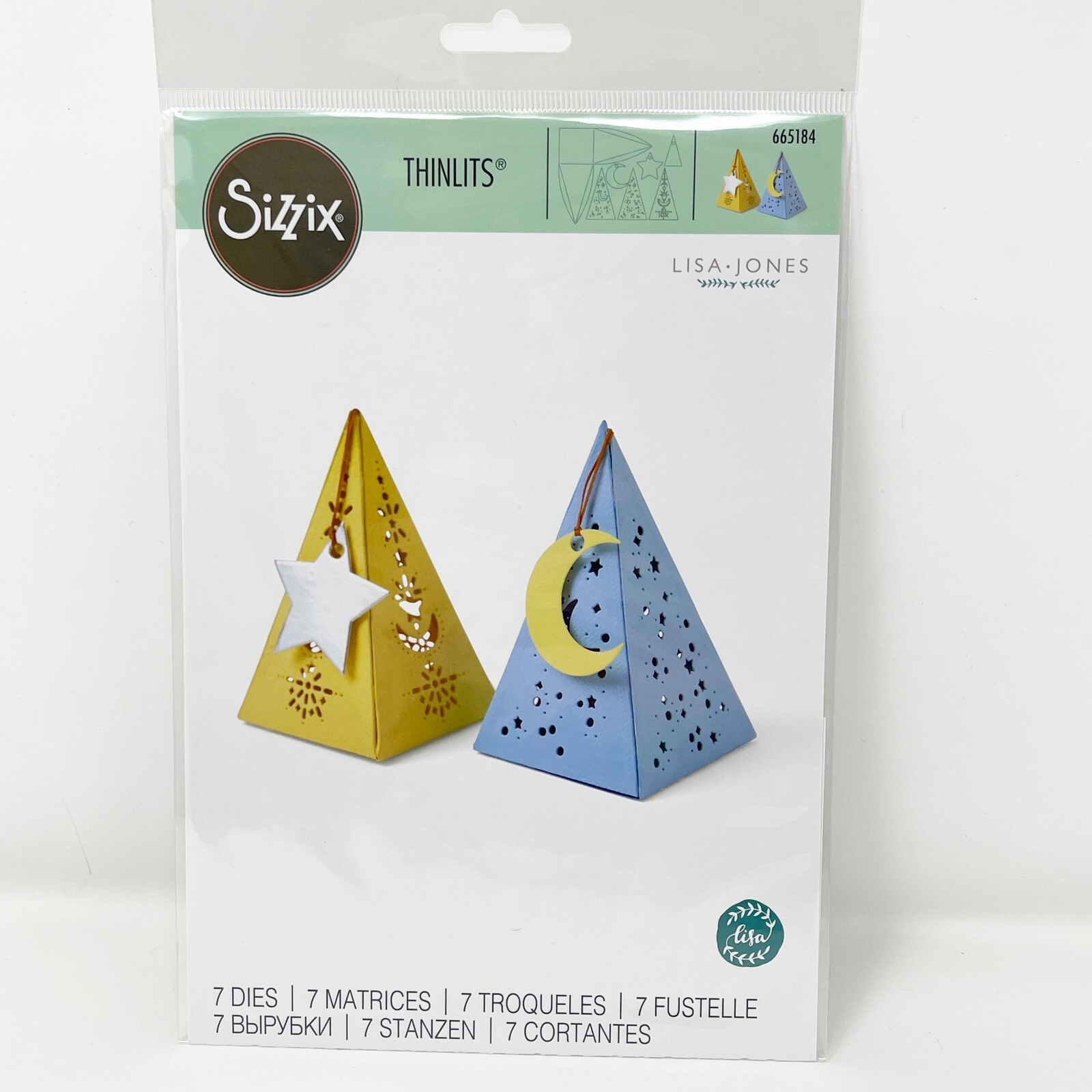 Sizzix Thinlits Celestial Favor Box Cutting Dies Aluminum Metal Sheets NEW