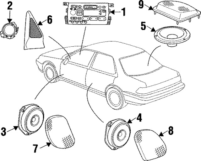 Genuine GM Speaker Grille 90439410