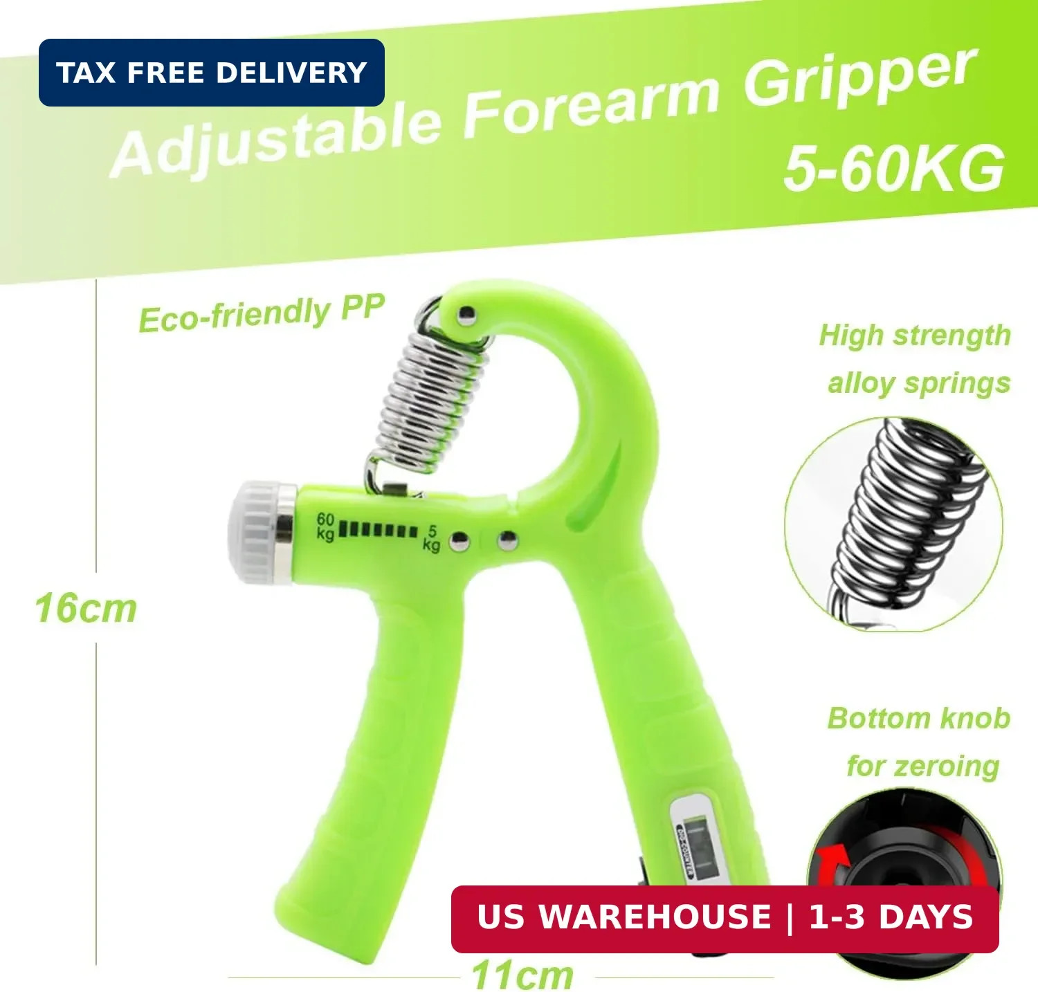 Hand Grip Strengthener 10 Pack, Grip strength trainer,Hand Gripper, Finger Stret
