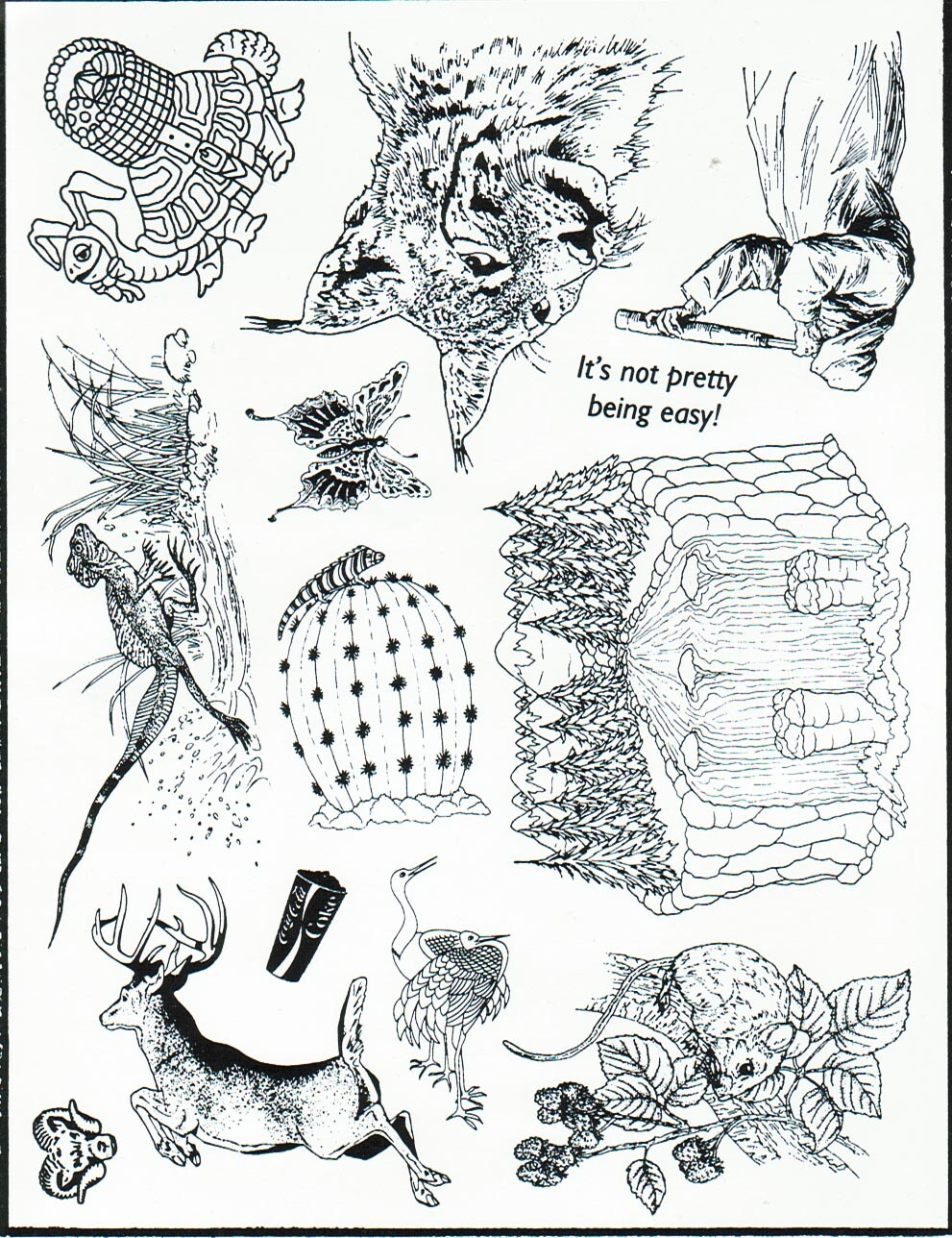 Unmounted Rubber Stamp Plate, Unmounted/Uncut Pink Rubber Stamps