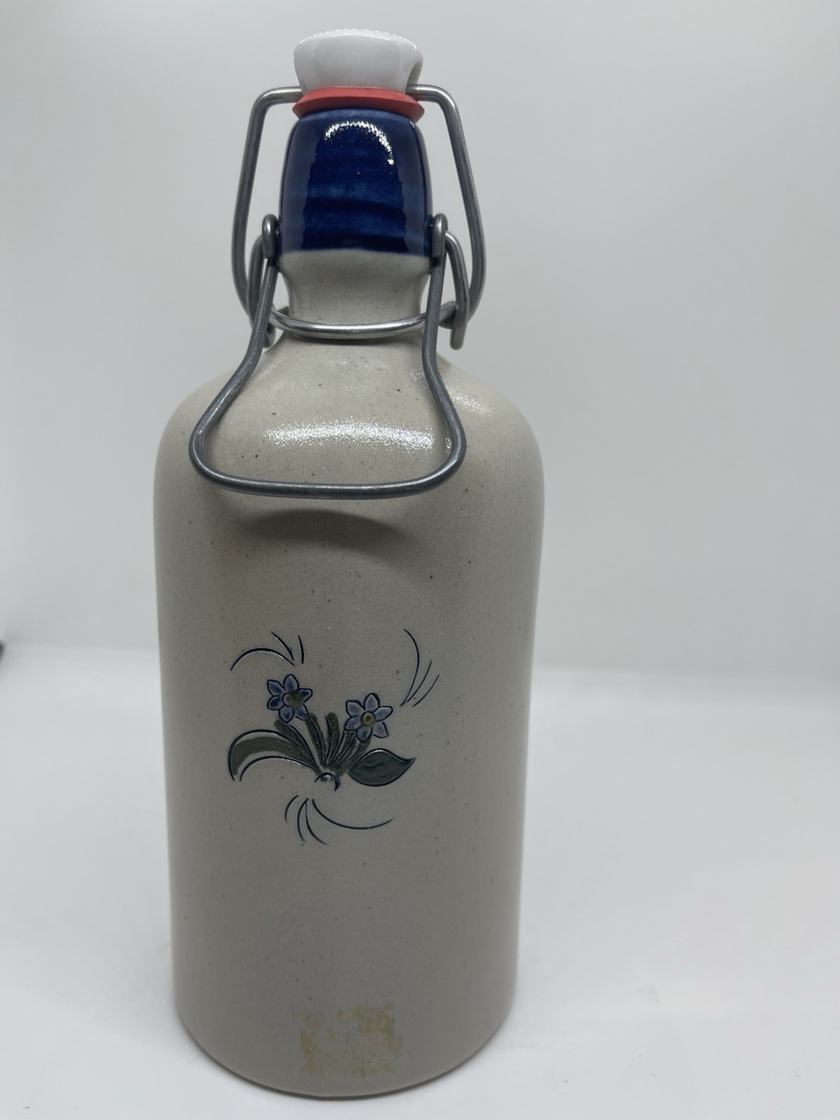 Vintage German Salt Glazed Stoneware Spirits Bottle