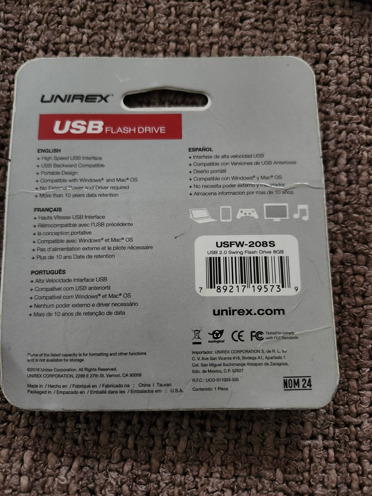 Unirex usb flash drive 8gb