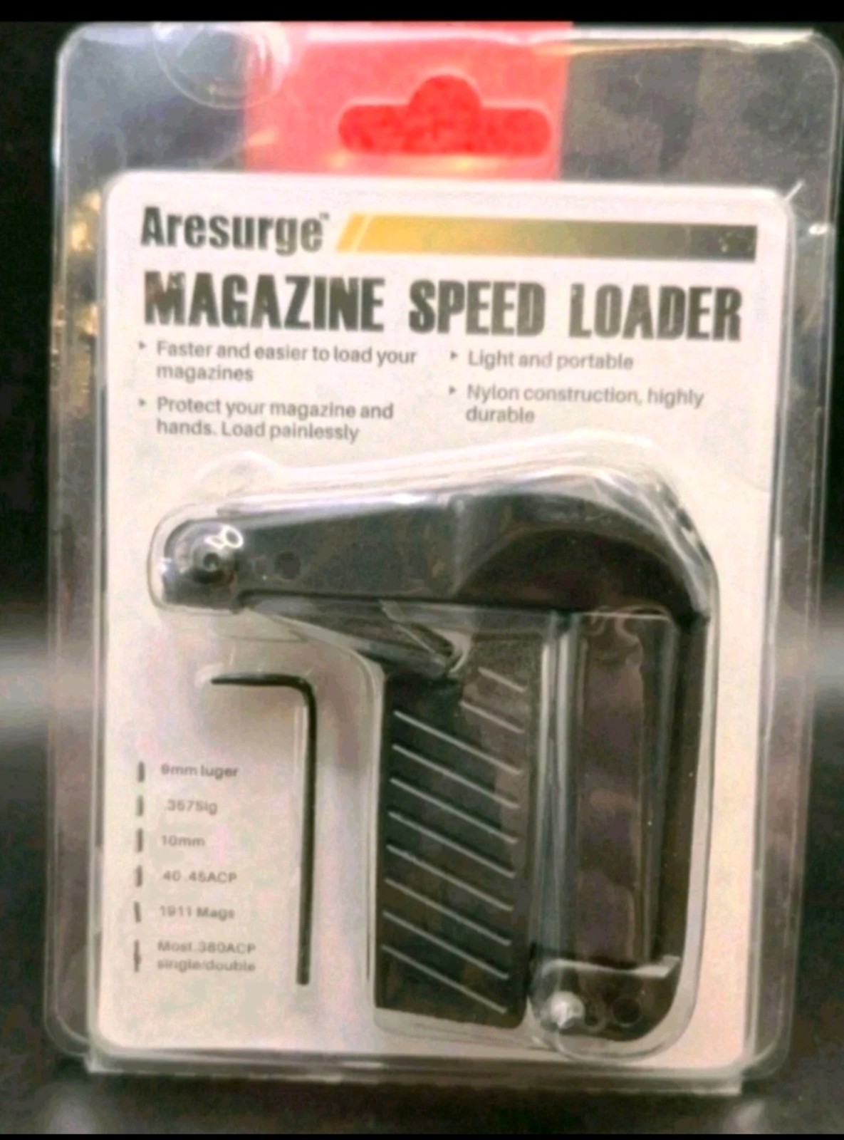 Aresurge Universal Magazine Speed Loader Fits 9mm 10mm .357 Sig 1911 New
