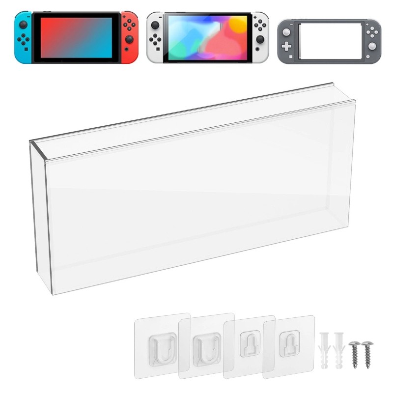 Acrylic Wall Mount Display Stand For Switch OLED Lite Switch Console Holder Accs