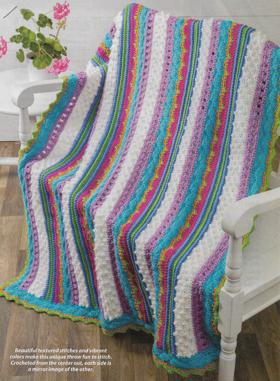 Many Stitches Afghan crochet pattern instructions