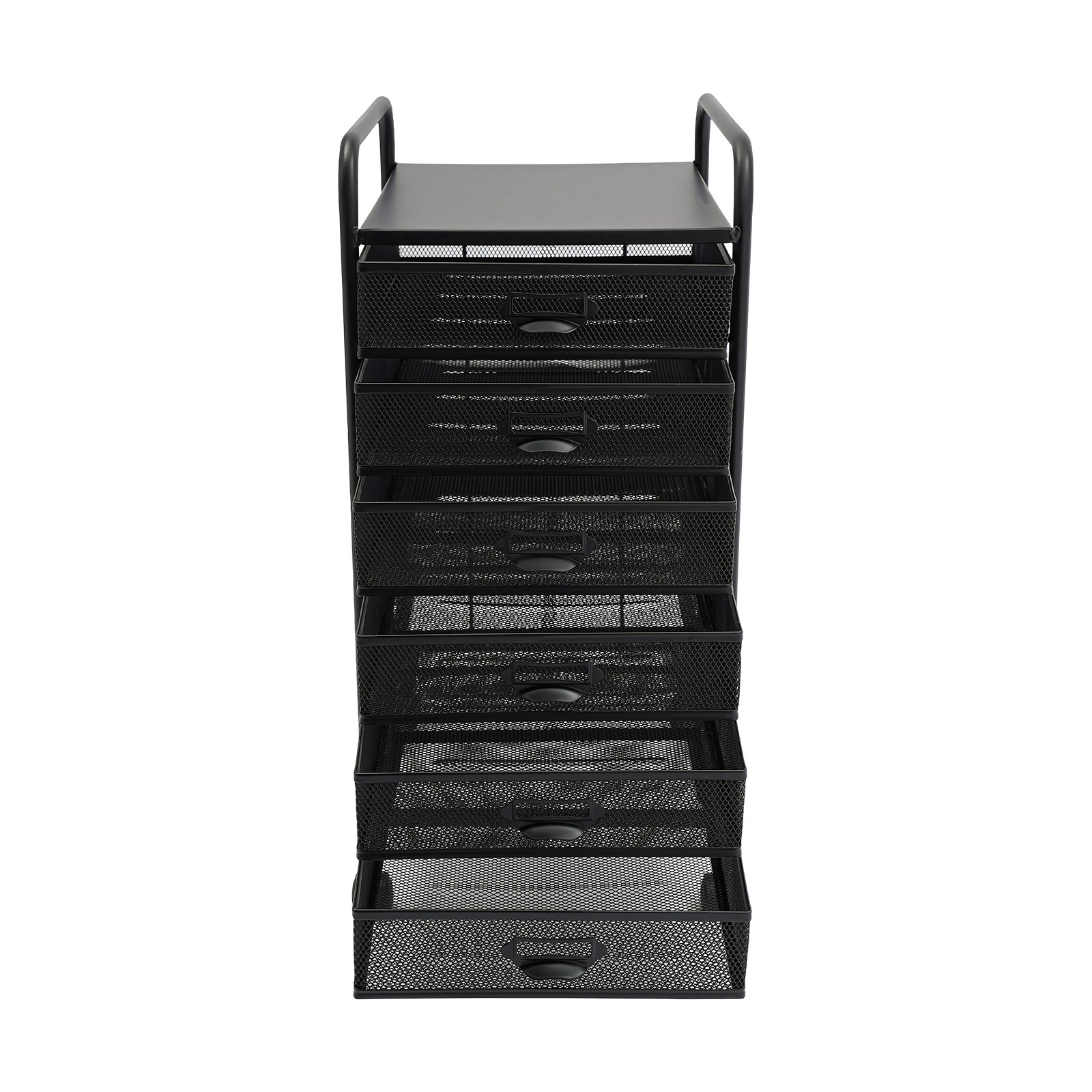 6-Tier File Organizer with Wheels, Modern Desktop Storage Solution 30×38×62cm