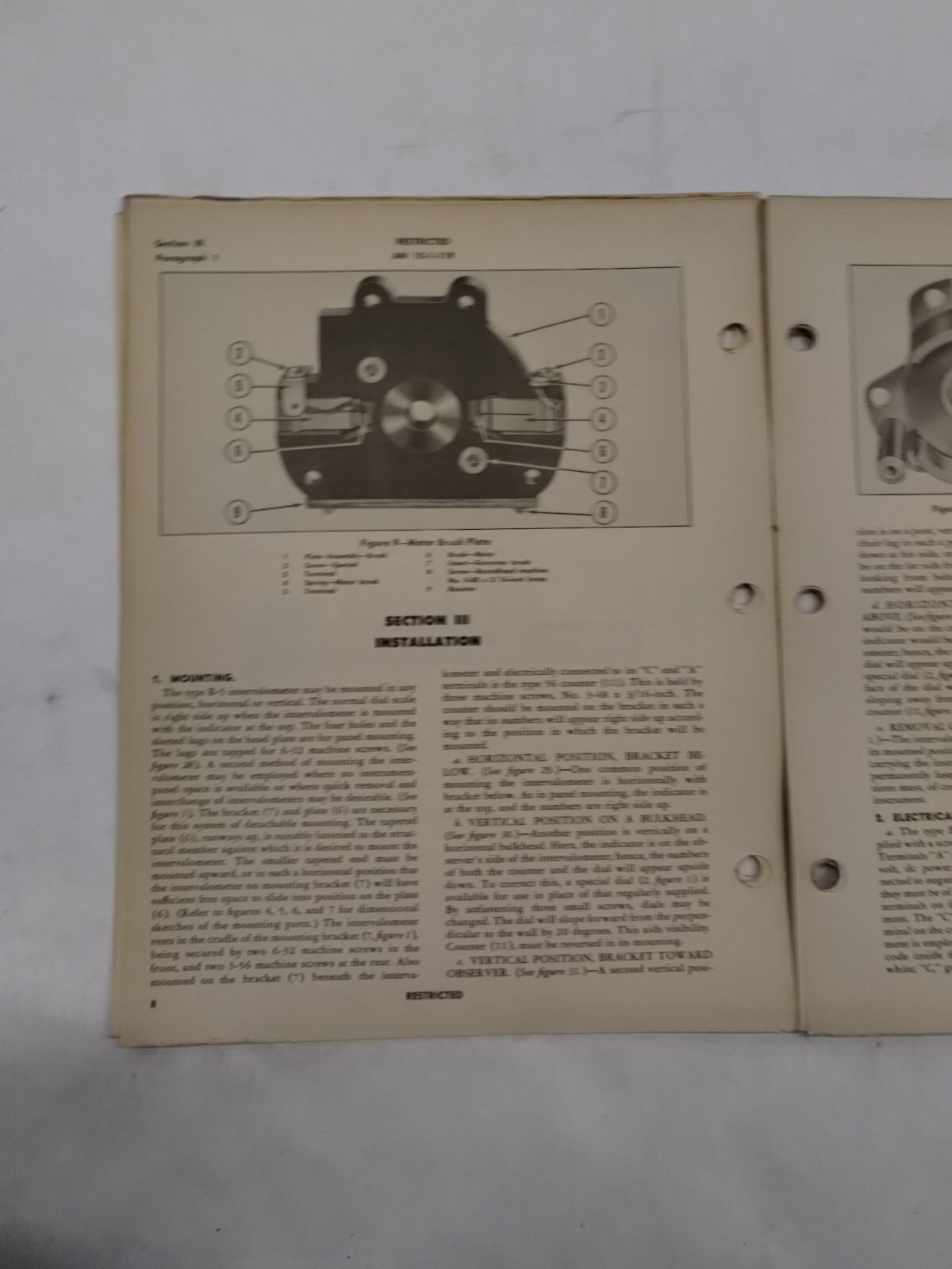 Automatic Electric Co. Intervalometer Type B-5 Handbook of Instructions/Parts