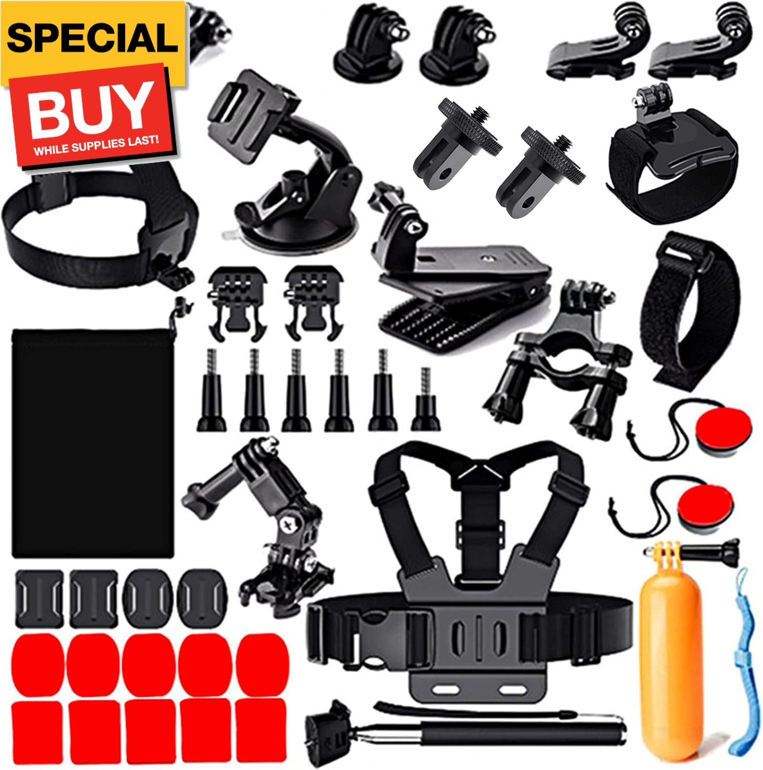 44 in 1 Action Camera Accessory Combo Kit -Compatible with Insta360 One X4,X3,X2