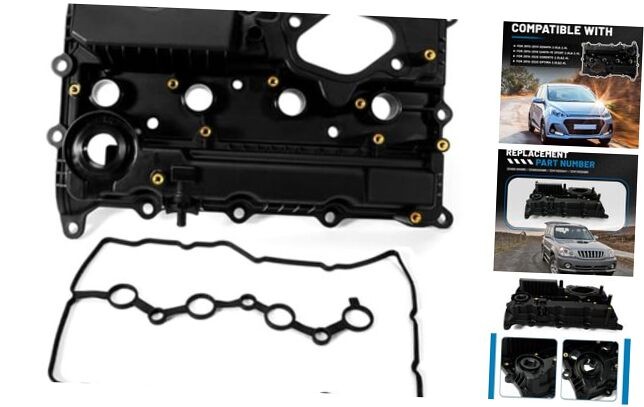 Engine Valve Cover Compatible with 2015-2020 Hyundai Sonata/Santa Fe/Santa Fe