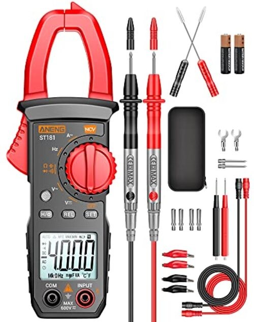 Digital Clamp Meter Multimeter Tester 4000 Counts with 4000 Counts AC Current