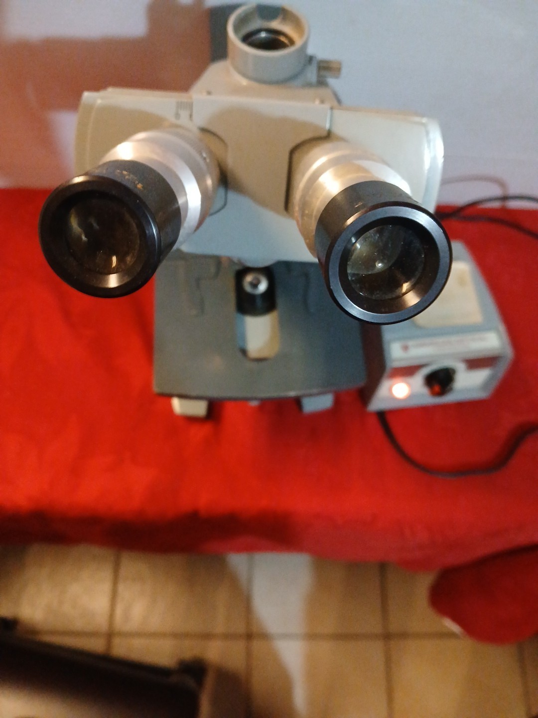 American Optical AO Microscope With Power Supply Transformer