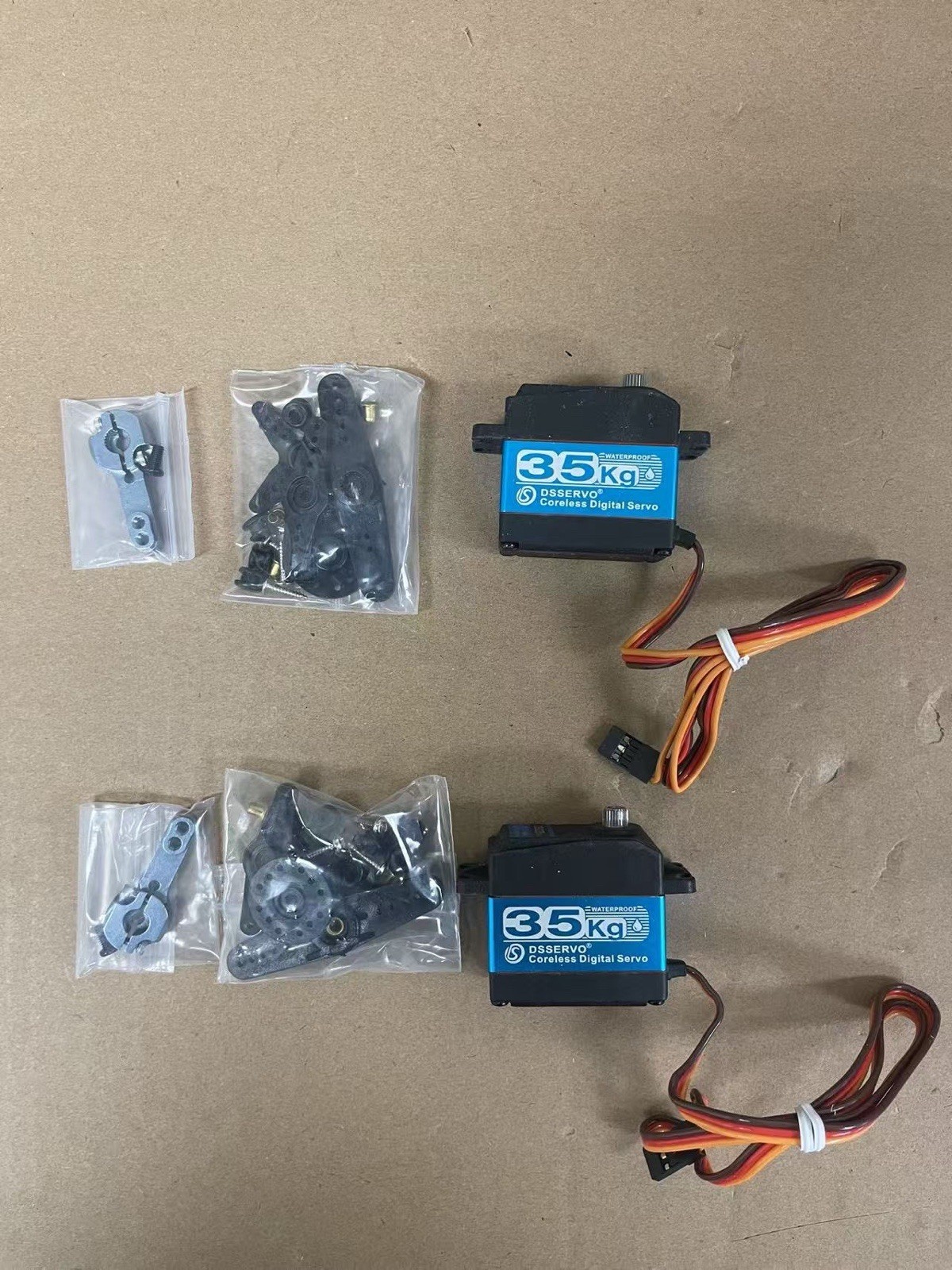 2 Pack 35KG Waterproof Coreless Digital Servo DSSERVO DIGITAL SERVO