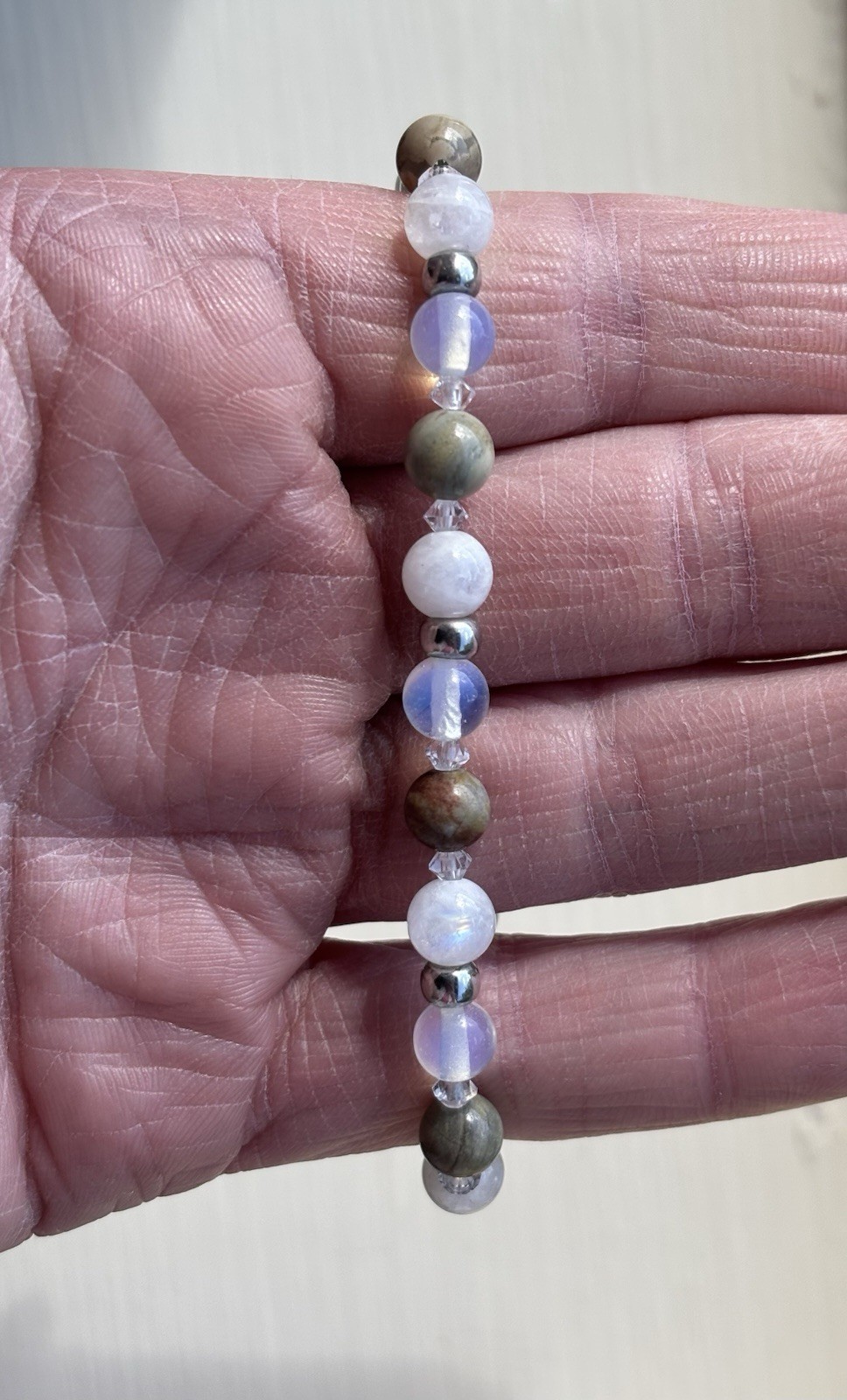 Stunning Gemstone Bracelet - Astrophyllite, Moonstone & Opalite