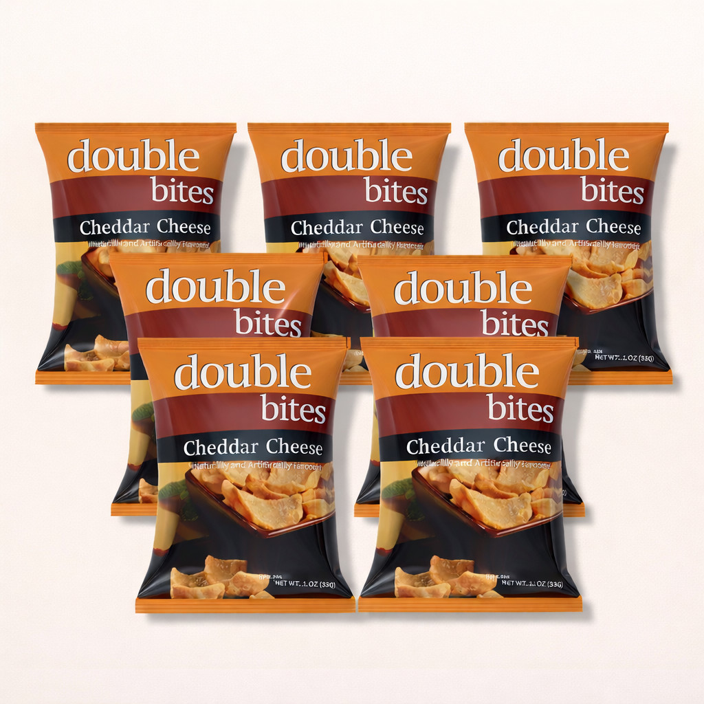 BestMed - Double Bites Cheddar Cheese | High Protein Chips, Low Carb 7/Bags