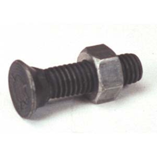 7/16" x 2 1/2" Quantity (5) Grade 5 Cultivator Harrow Teeth Plow Bolt & Nut