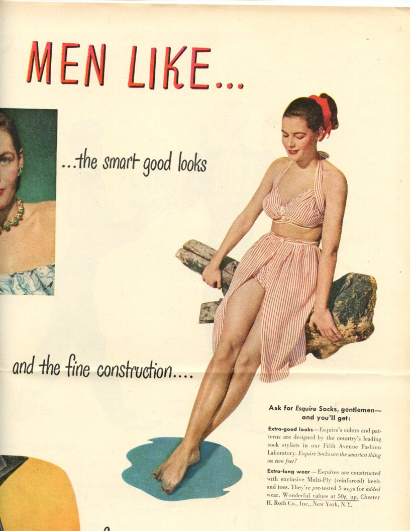 Leggy Girl Vintage ad Magazine Photo Clipping 1 Page U7973