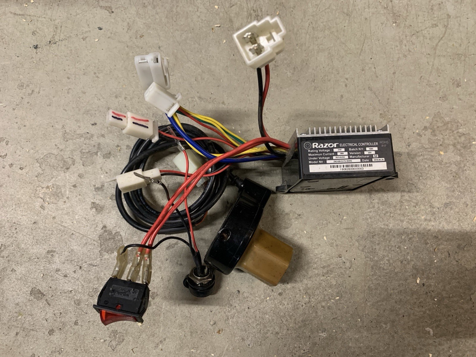Razor Pocket Mod Controller Throttle On Switch Charge Port