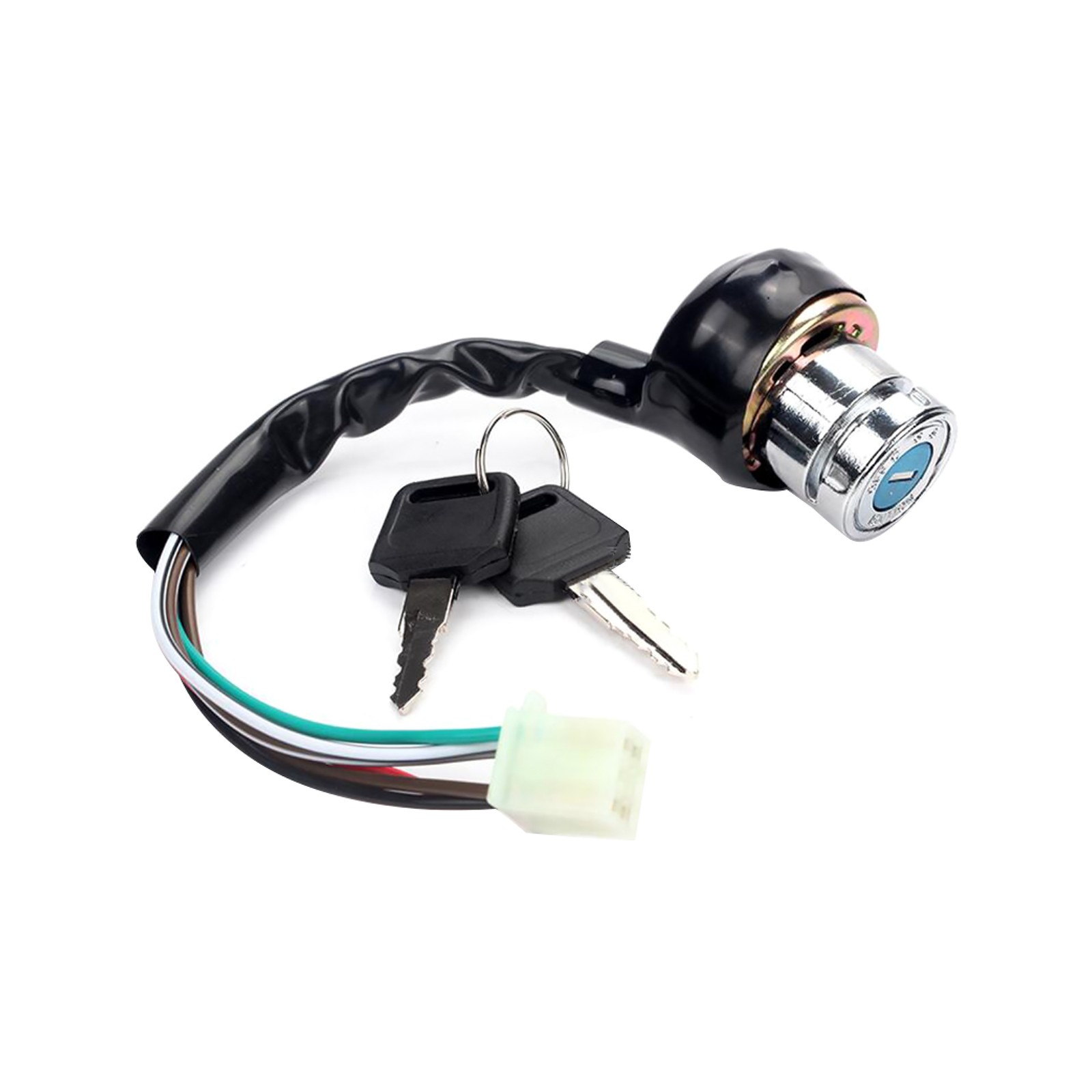 Universal Motorcycle 6 Wire Ignition Starter Off/On/On Switch Lock With Key C