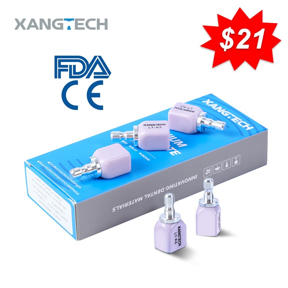 C14 Glass Ceramic Blocks HT LT Lithium Disilicate CAD/CAM Cerec Blocks 5Pcs/Box
