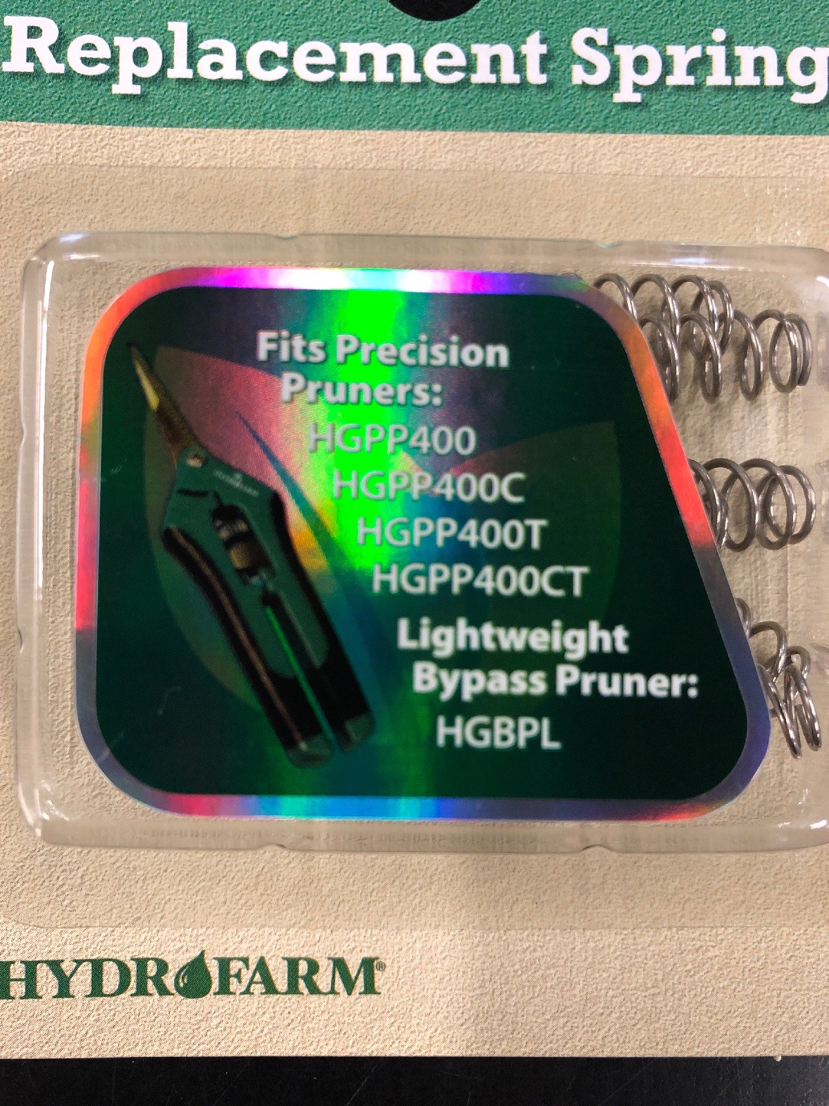Hydrofarm Replacements Spring, 10 Pieces Per Pack NEW