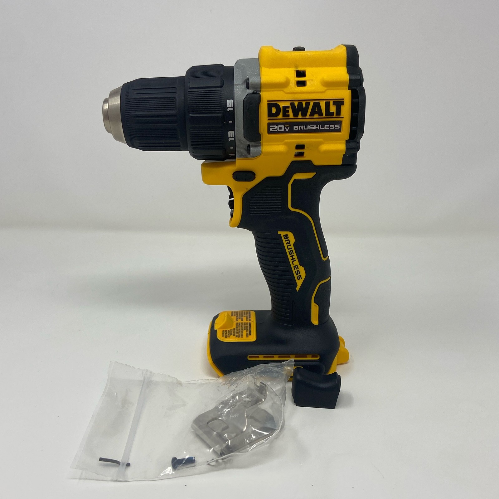 DEWALT 20V MAX ATOMIC 1/2" Brushless Drill/Driver Yellow/Black Bare Tool