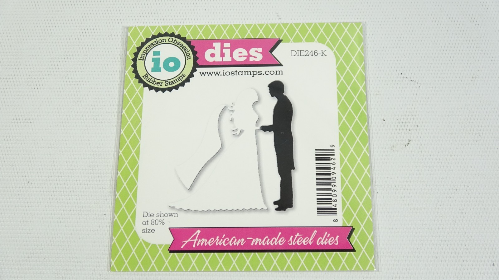 io Impression Obsession Metal Die DIE246-K Bride & Groom - Wedding Theme