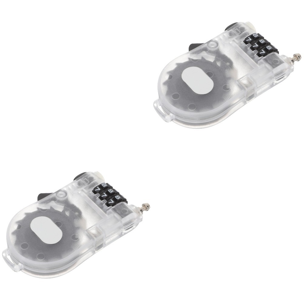 2 Count Snowbord Lock Combination for Snowboard Anti-theft Compact