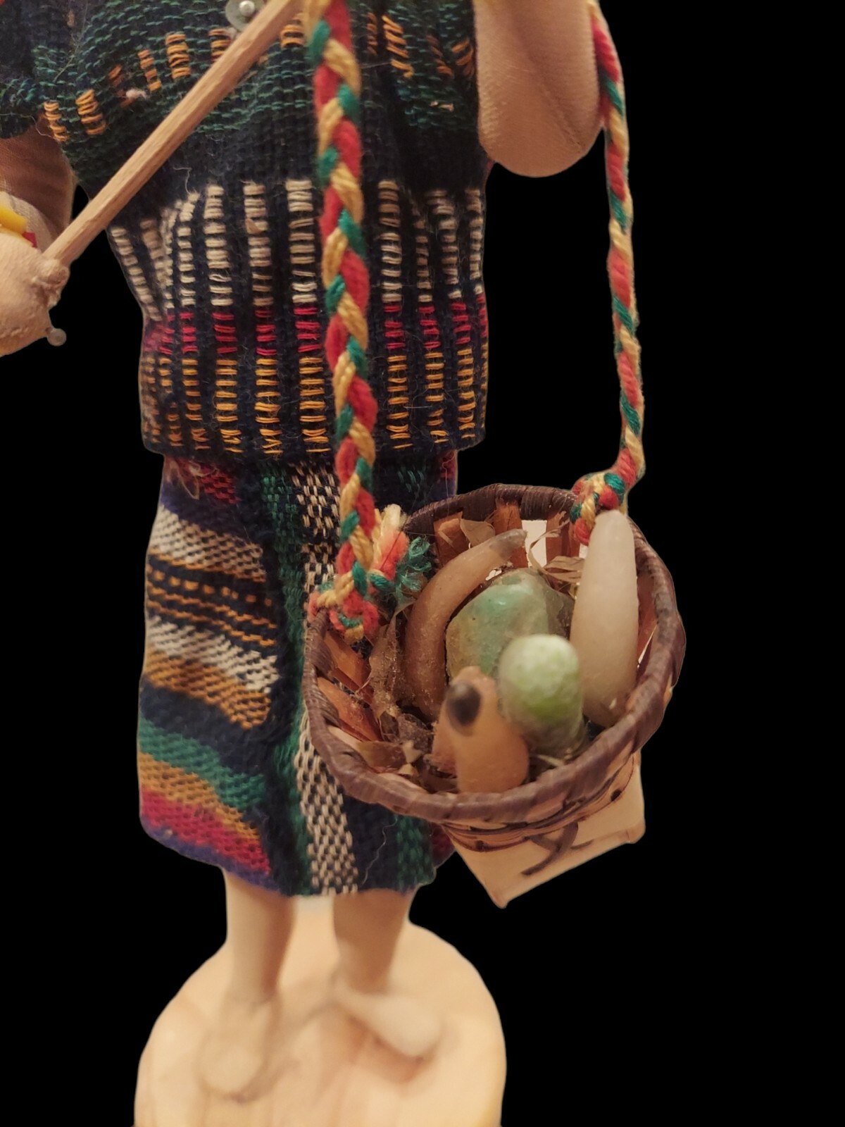 Beutiful Peruvian Folk Art Doll, Fabric Body. Very Intricate