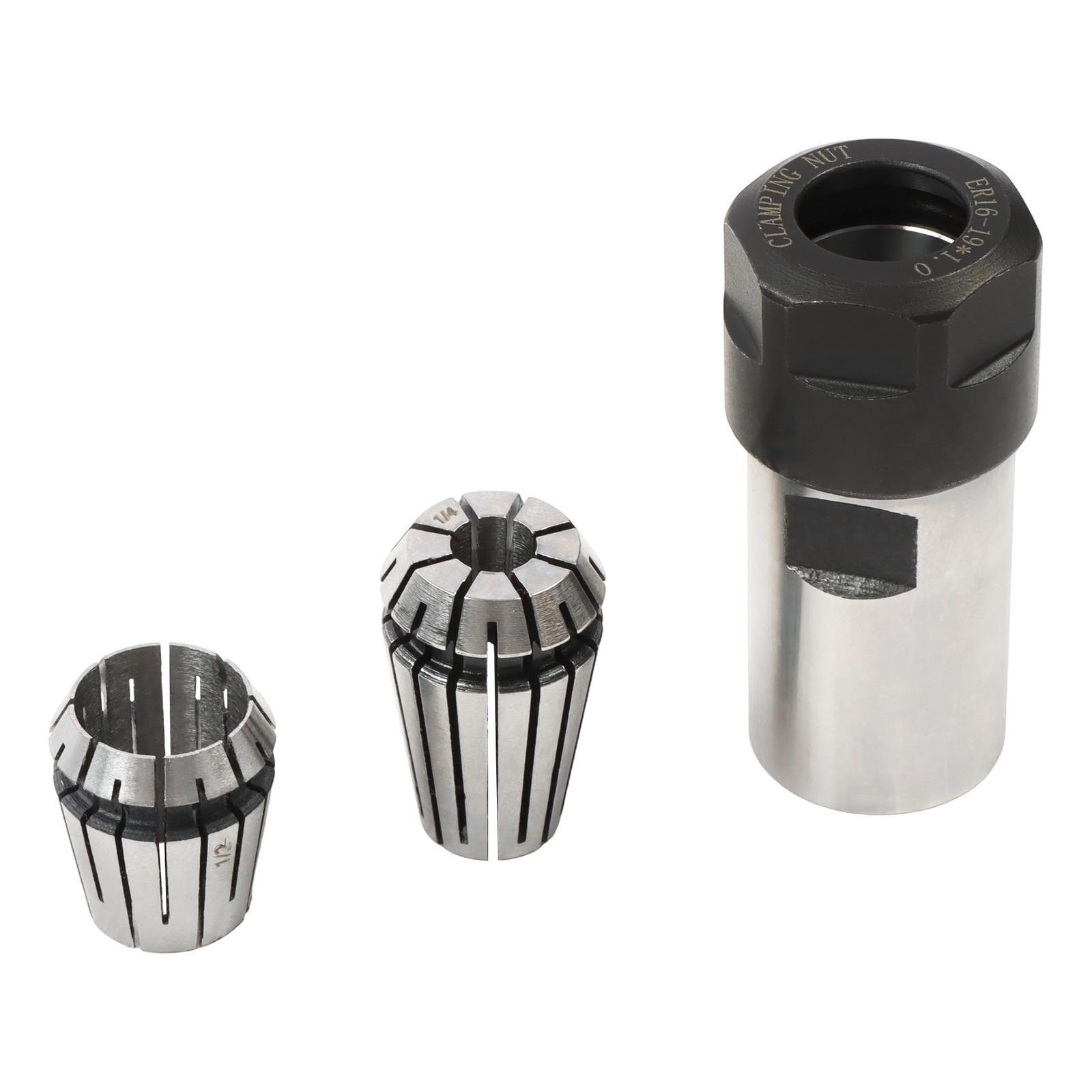 5/8-11 Thread Angle Grinder Extension Shaft Set w/ 1/4" & 1/2" Collets 3Pack