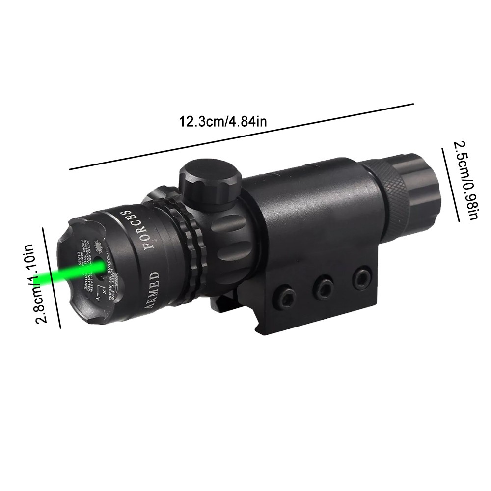 Green Laser Sight Rifle Dot Scope Laser Remote Switch Rail Barrel Mount ASN