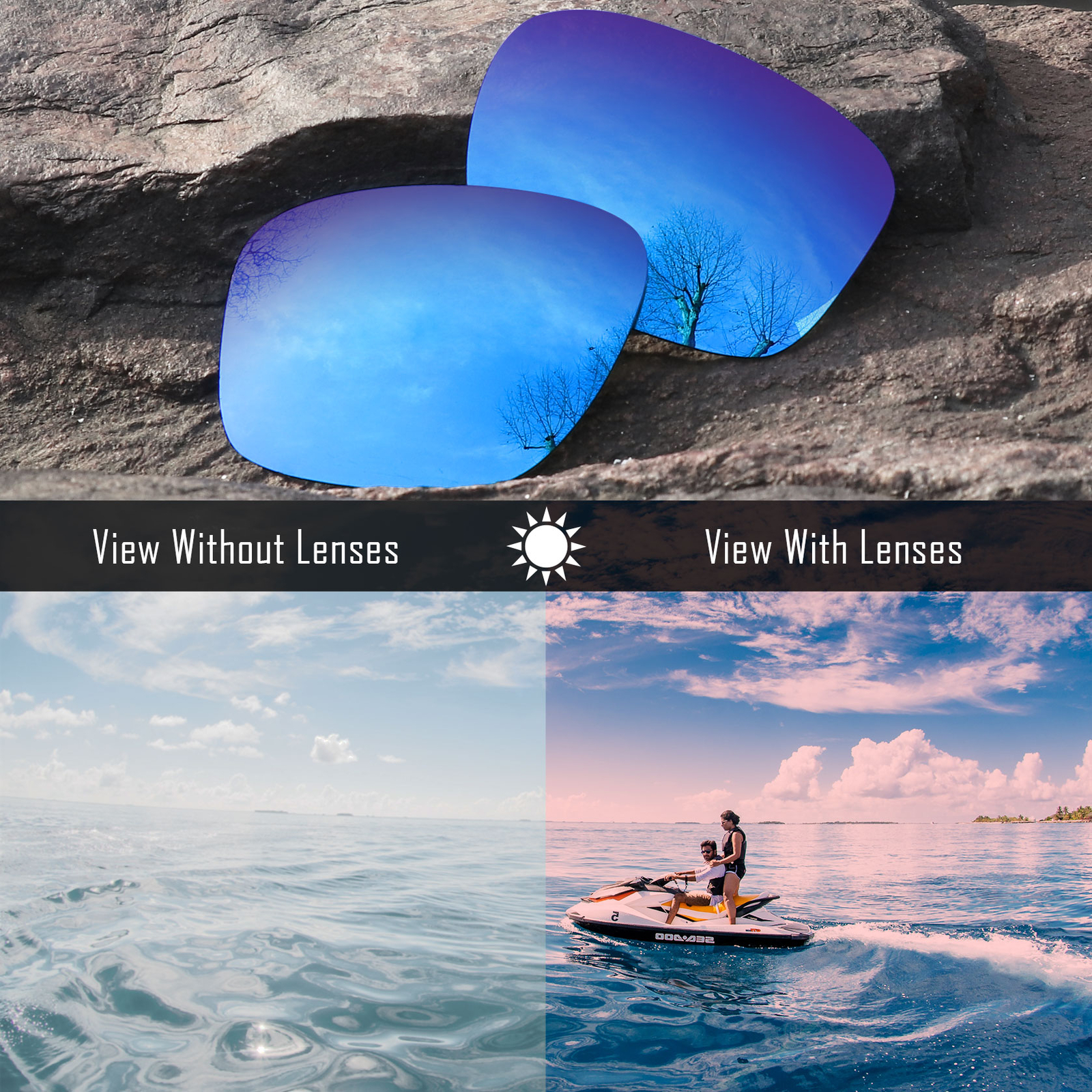 Anti Scratch Polarized Replacement Lenses for-Spy Optic Tackle Frame-Options