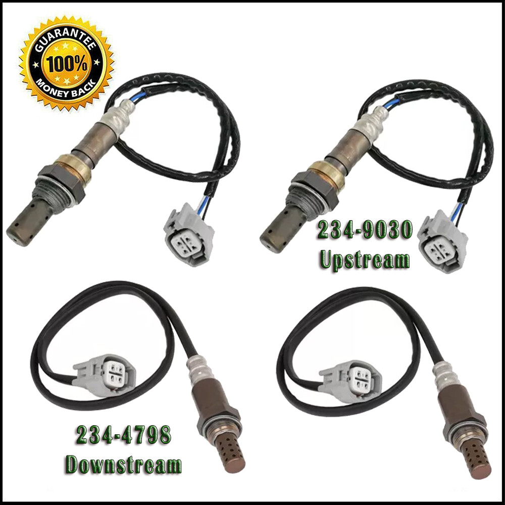 4PCS Up+Down Oxygen Sensor For Jaguar 2004-2005 XJ8 2003-2005 S-Type 2005 Super