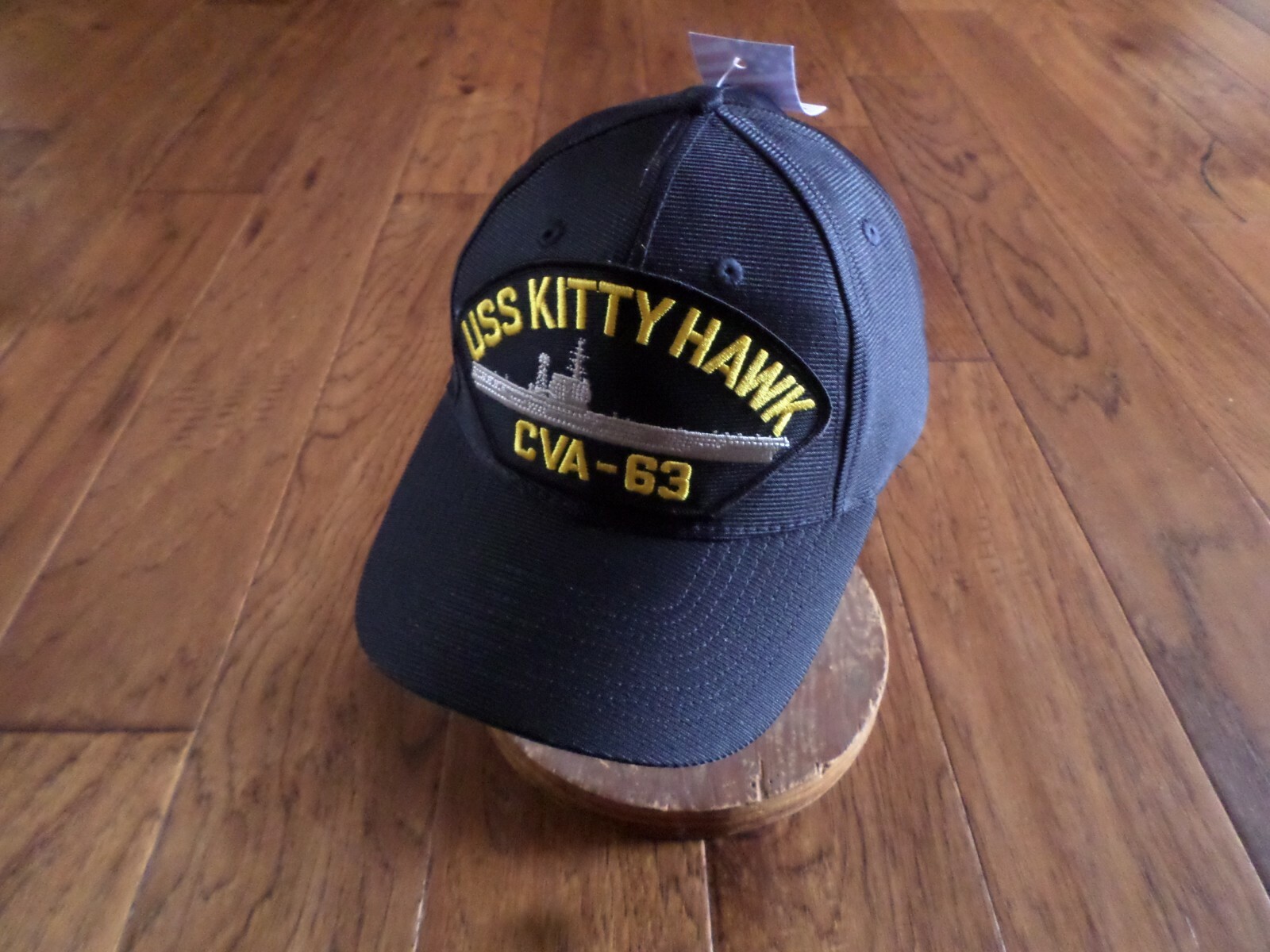 USS KITTY HAWK CVA-63 NAVY SHIP HAT U.S MILITARY OFFICIAL BALL CAP U.S.A MADE