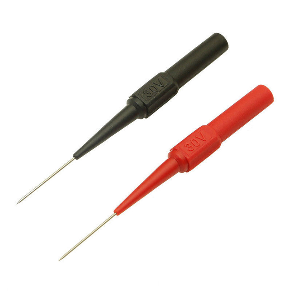 2pcs Multimeter Test Lead Extention Back Piercing Needle Tip Test Probes