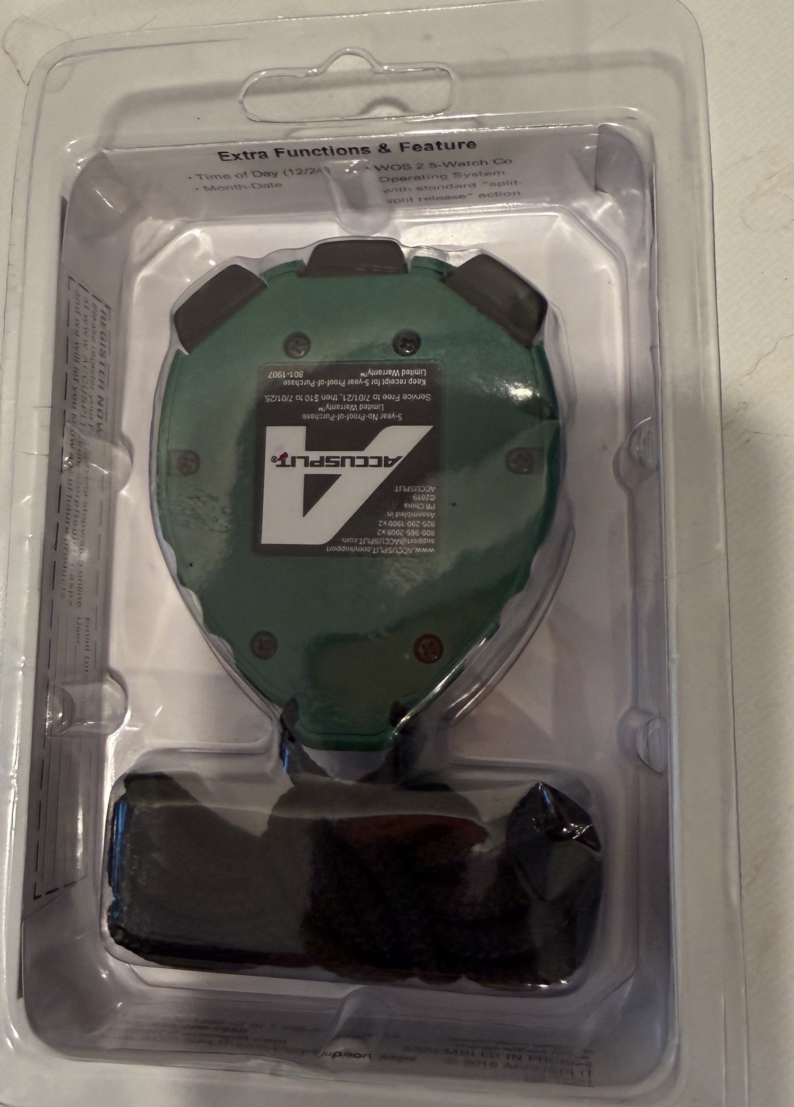 ACCUSPLIT Pro Survivor - A601X Stopwatch, Clock, Extra Large Display Green
