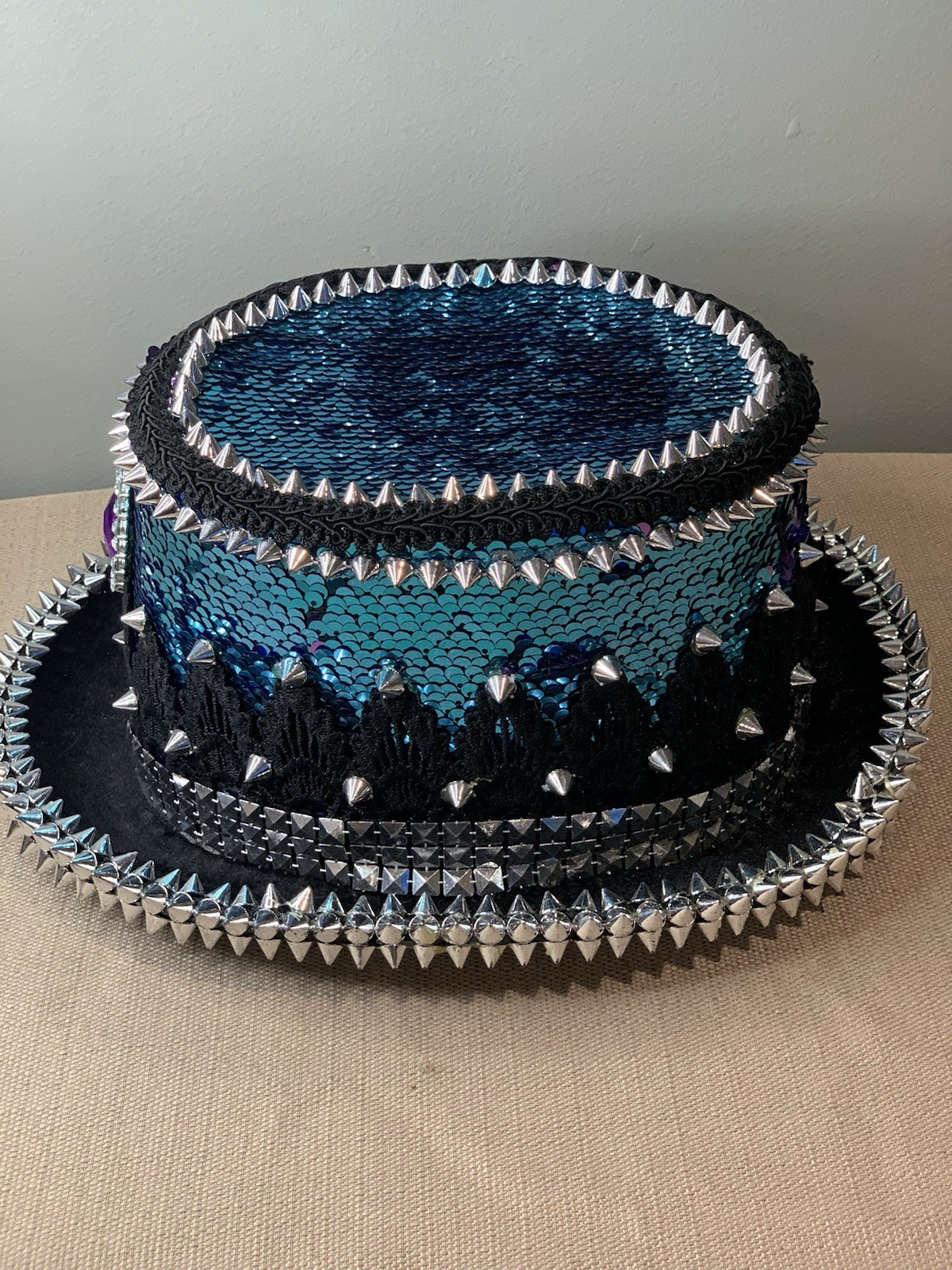 Spiked Mardi Graw / Biker Hat