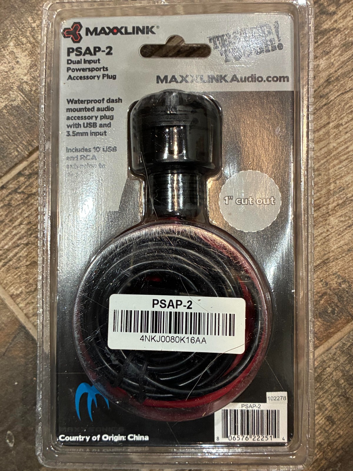 MB Quart - Dual-Input Powersports Accessory Plug - Black Maxxlink Psap-2