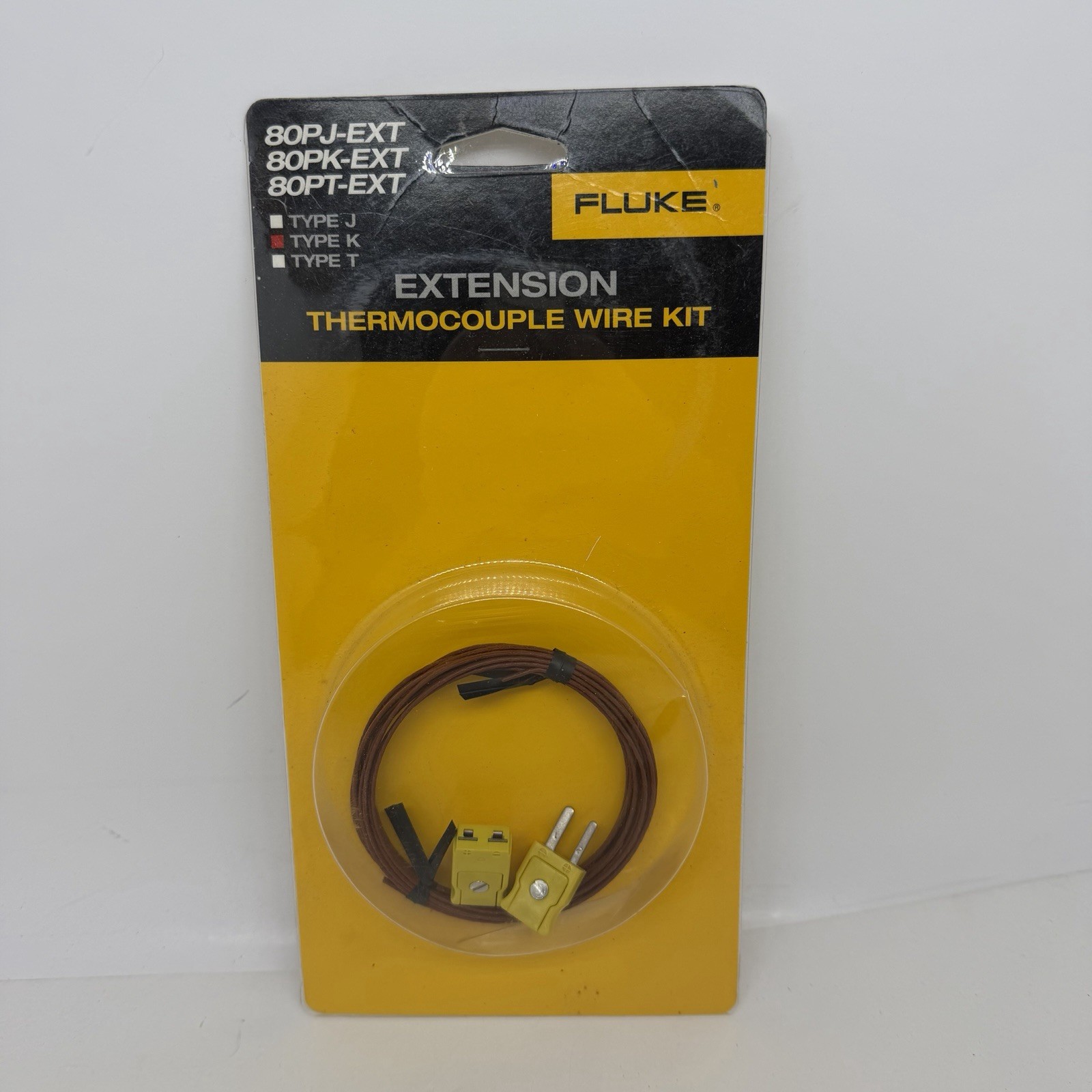 Fluke 80PK-EXT Type K Extension Thermocouple Wire Kit - New Old Stock