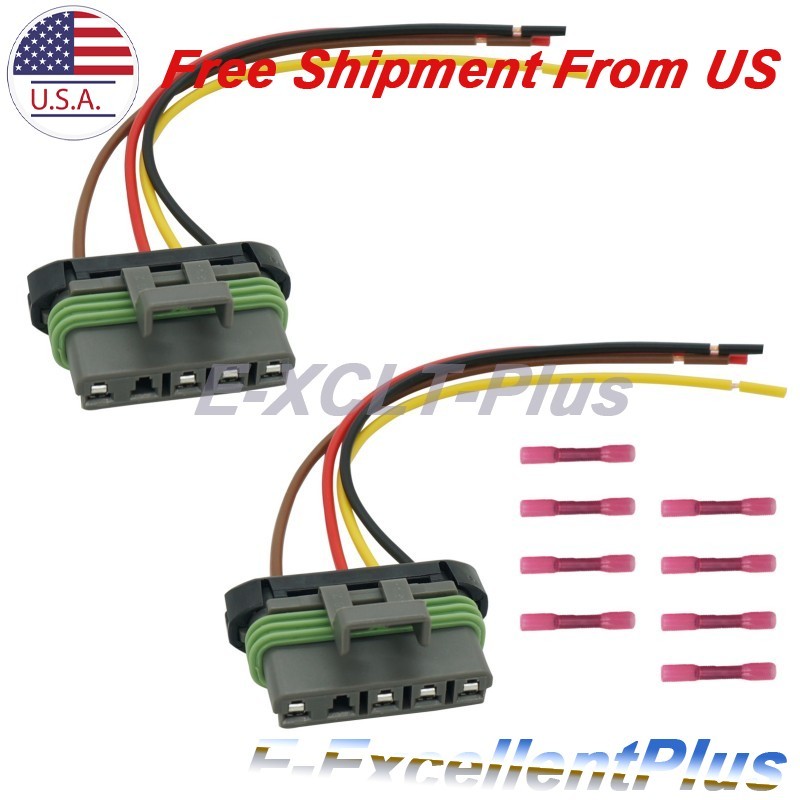 2PCS Tail Lamp Harness Pigtail Connector Fr Chevy Pickup C1500 C2500 C3500 K1500