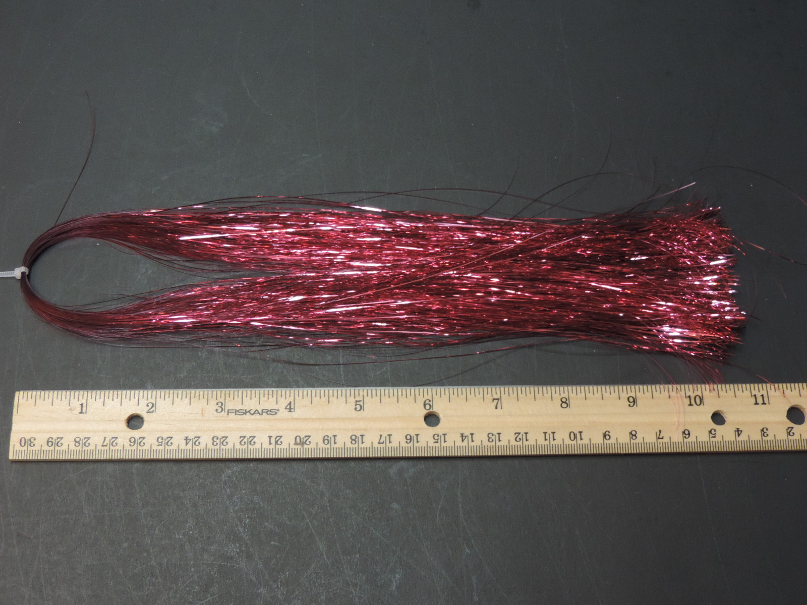 Hank LIGHT PINK Strands FLASHABOU Tinsel Fly Flash Fly Tying, FINE