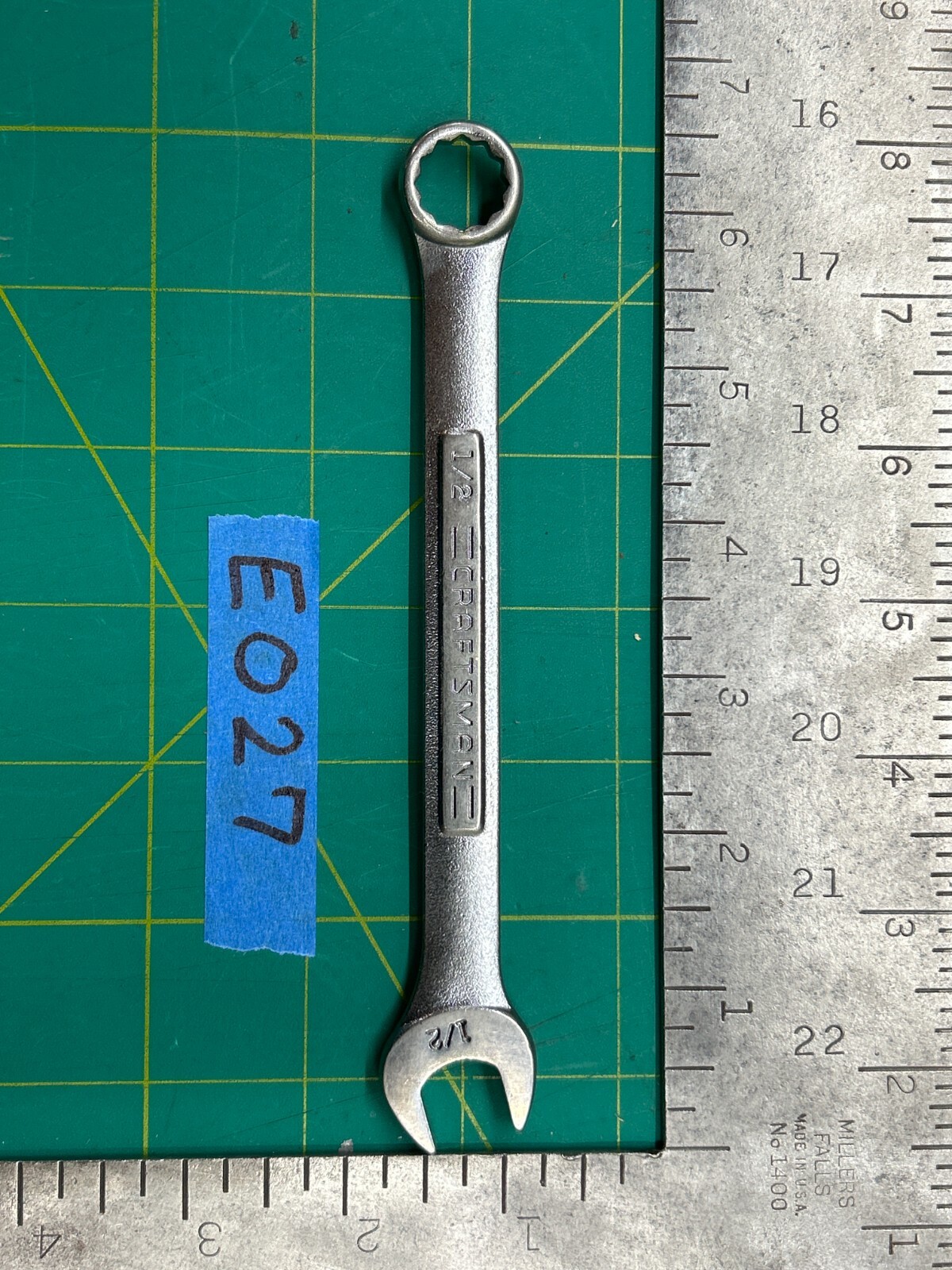 Vintage Craftsman 6.5" Forged 1/2" Combination Wrench Tool - Made in USA