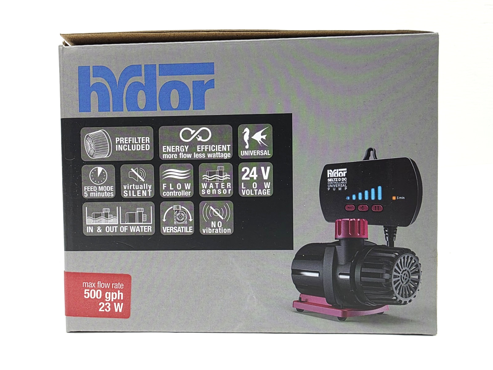 Hydor Seltz D DC Controllable Universal Pump 500 GPH , 23W