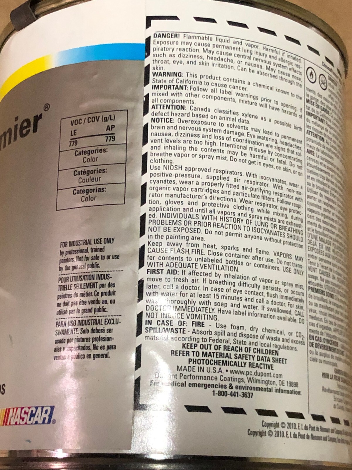 1 QUART DUPONT CHROMAPREMIER 4550F BALANCER CHROMA PREMIER